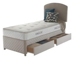 Sealy - Posturepedic Firm Ortho Single 2 Drawer - Divan Bed